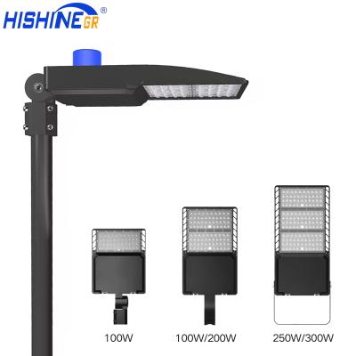 China ROAD 200w Hishine price list led street light housing aluminum die casting led shoe box lights for sale