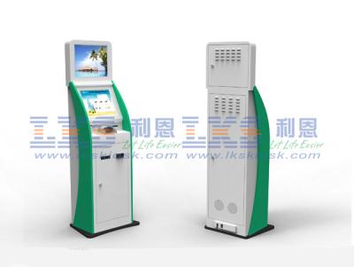 China Van de het Bankwezenkiosk van de douanezelfbediening van het de Aanrakingsscherm de Kioskena4 Laserprinter Te koop