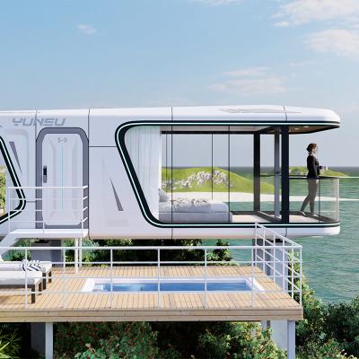 China Van het de Luxe Prefab Uiterst klein Huis van YUNSU S9 de Slaaphomestay Mobiel Capsulehuis met Dakraamsysteem Te koop