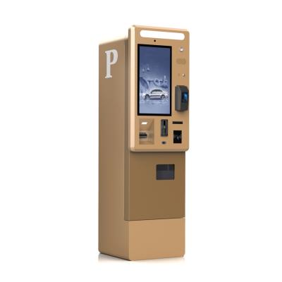 Chine Station de paiement de parking avec écran tactile de haute luminosité de 21,5 pouces et accepteur de pièces et kiosque de change à vendre