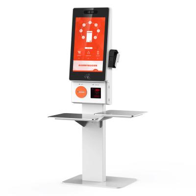 China Self Checkout Kiosk com 23.8inch touch screen display Scanner de impressora para supermercado de varejo à venda