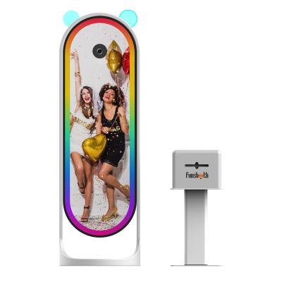 China Spiegel Interactieve trouwfotobooth Machine Selfie Magic Mirror Fotobooth Met Camera Printer Te koop