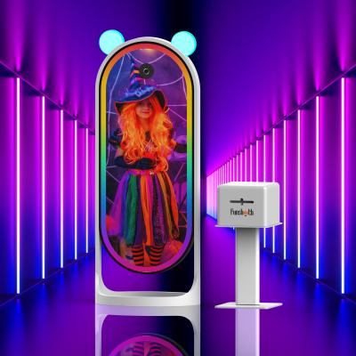 China Wedding Social Classic Selfie Image Gif Video Magical Mirror Photobooth Photo Booth Kiosk With Printer for sale