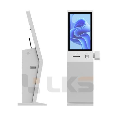 China 32 inch LCD Touch Screen Self Check-In Kiosk for Airport Hospital Church Hotel and Events Visitor Self Registration for sale