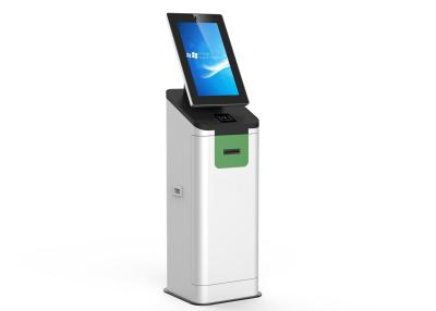 China Freestanding Touchscreen van de Zelfbedieningskiosk met Paspoortlezer voor Luchthaven Te koop