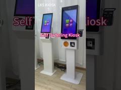 Customizable Appearance Self Ordering Kiosk with Barcode Scanner and Thermal Printer