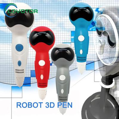 China best Christmas gift robot 3d printing pen with 1000mah built in power and external power for sale