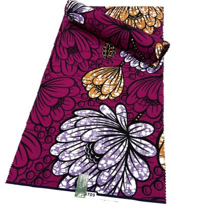 China New design African cotton telas Shrink-resistant 100% real wax print cotton Ankara fabric for clothes for sale