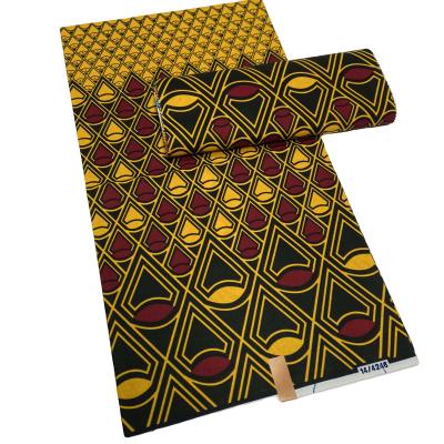 China Wholesale Real Wax African Textile Fabric Shrink-Resistant For Modern Dress Fashion Design Fabrics for sale