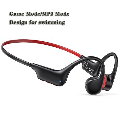 China Perfect Gaming Mode X6 Bone Conduction Sound Headsets IP68 Waterproof Earphone CE Wireless Bluetooth Swimming Earphone With MP3 16GB Memory for sale