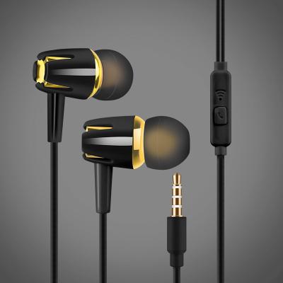 China Comfortable Wearing Factory Outlet In Ear Earphone Wired Bass Subwoofer Stereo Headphones Wired 3.5mm With Microphone Sport Running Earbuds For Phone for sale