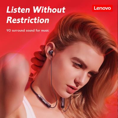 China Original Genuine Perfect Sound Factory OEM Lenovo HE05 Bluetooth Neckband Earphone 9D Stereo Sound Neckband Earphone with Microphone for sale