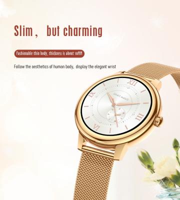 China Touch Screen Smart Watches 2021 New Arrivals Ladies Watch S29 10mm Thick Ore Outdoor Fashionable Mirror Glass Women Ladies Smart Watch for sale