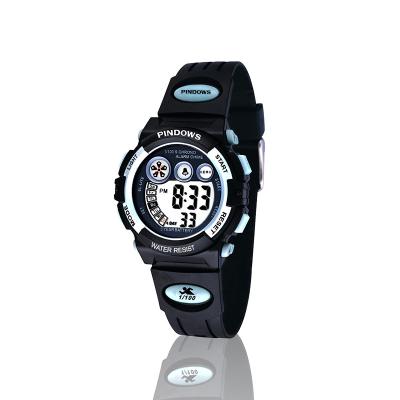 China Pindows 612 Hot Selling Japan Movt Popular Fashion Child Alarm Wrist Watch 30M Waterproof Sports Watches For Child for sale