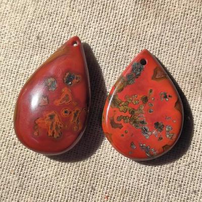 China 1pcs/lot Onyx Accessories Gemstone Jewelry Amulet Collectable Rare Precious Taki Natural Heart Shaped Pendant Very Strange Pattern FASHION DIY for sale