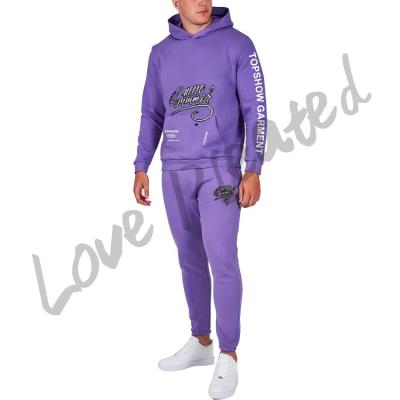 China Fashion Breathable Sweatshirt Suit Set Unisex Sports Tracksuit And Hoodie Sets Custom Sweatsuits With Logo Jogging Suits Men Plus Size Two Piece for sale