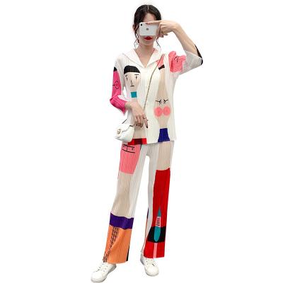 China 2020 new style fashion women's clothing women's anti-pilling two-piece pants suit set women's 2-piece outfit for sale