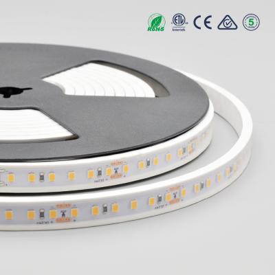 China New design copper color waterproof IP67 2835 120LEDs/m tube double led strip lighting for decoration for sale