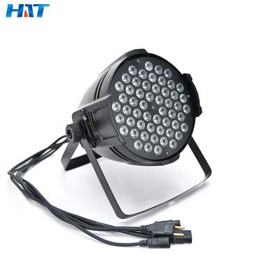 China Professional stage light HT stage lights LED par can light 54*3w single color R/G/B/W 54pcs par light for party wedding club ktv for sale