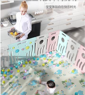 China Safety Modern Folding Qingwei Plastic Playpen For Baby for sale