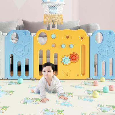 China Foldable; Non-slip; Assets; Hot Sale Modern Pink Easy Assembly Safety Baby Fence and White Playpen for Baby Kids Children for sale