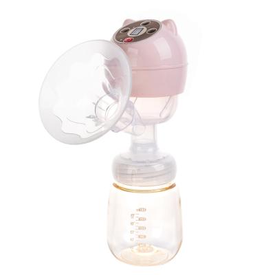 China BPA Free 85mm Wide Caliber Strong Suction Cordless Refillable Breast Pump All In One Breast Pump With Wide Caliber Milk Bottle for sale