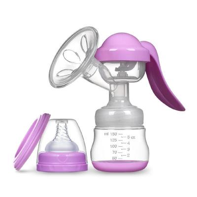 China BPA Free High Quality BPA Free Food Grade Silicone 100% Hands Free Manual Breast Milk Pump for sale