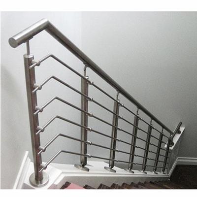 China Modern Stainless Steel Railing Post Glass Post Balustrade Interior Stair Railing for sale