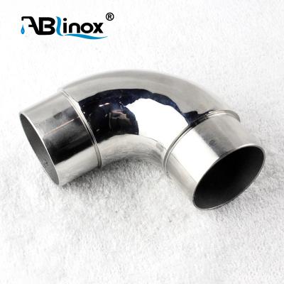 China ABLinox 50.8mm Modern Stainless Steel 90 Degree Swivel Elbow Pipe Fittings Elbow Fence Support for sale