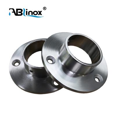 China ABLinox Contemporary / Modern Durable Casting Stainless Steel Round Base Plate , Handrail Post Base Cover for sale