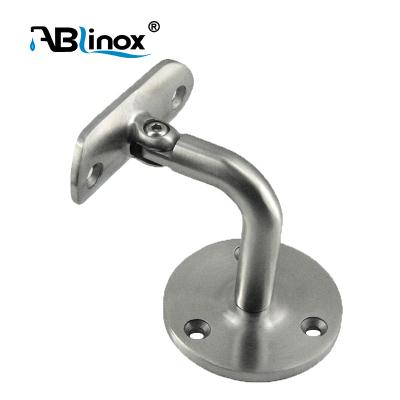 China 304 / 316 Modern Round Stainless Steel Pipe Support Stair Railing Bracket for sale