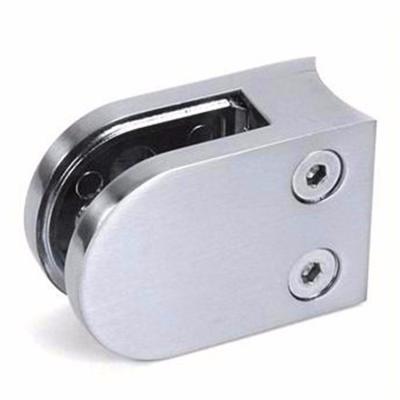 China Construction Area Stainless Steel Pipe Clamp 100mm Galvanized Glass Clamp For Railing for sale