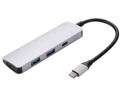 China 4K HD-MI USB3.0 PD Phone TC3H1 Type-C Charging 4-in-1 USB HUB for sale