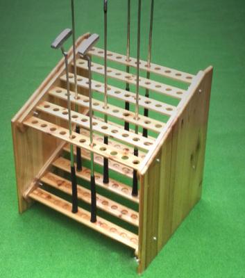 China Golf Club Rack Steel Wood Hardware Rack for sale