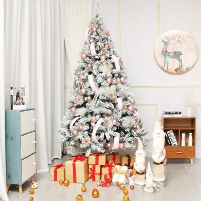 China Chirstmas Decor Factory Sales 120cm PVC Christmas Tree Direct Flocking Pink Christmas Decorations for sale