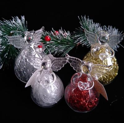 China Glass Angel and Christmas Home Handmade Ornament Festival Decoration Decorations for Christmas Festival for sale