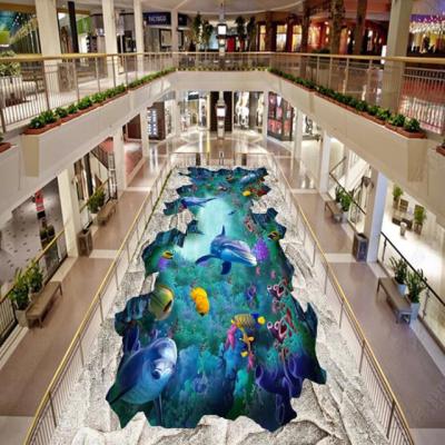 China High Quality Modern Custom Design Adhesive 3d Wall Floor Stickers For Decoration for sale