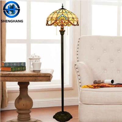 China Modern real tiffany lamp mosaic high quality tiffany floor lamp for sale