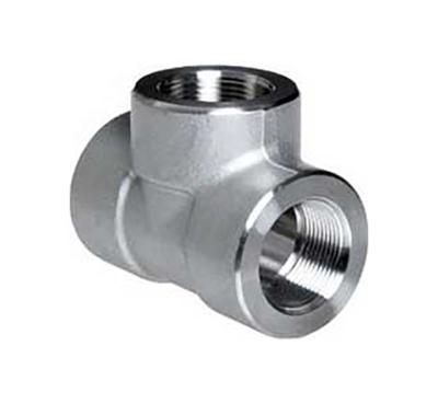 China Industry New Stainless Steel Butt Welded Pipe Fittings Galvanized Cross Tee Threaded Tee Used For Oil And Gas for sale