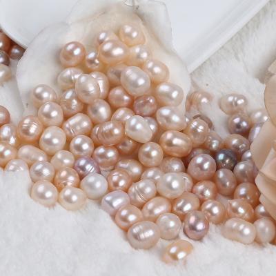 China Wholesale Natural Cheap Price 10-11mm Freshwater White Pink Purple Rice Pearl Beads Loose Loose Beads for sale