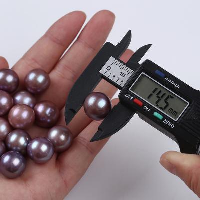 China Edison Pearl Natural 14-15mm purple edison beads loose pearl freshwater pearls for sale