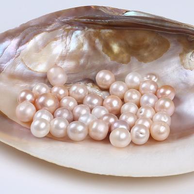 China Pearl China Manufacturer 12-13mm Full Drilled Hole Freshwater Perfectly Round Freshwater Loose Pearl for sale