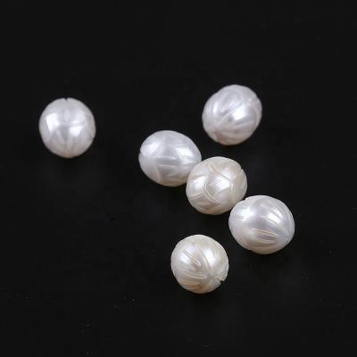 China Freshwater Pearl 9-9.5mm Natural Drop Loose Freshwater Pearls Cut Out Pearls In Pair Flower Designs for sale