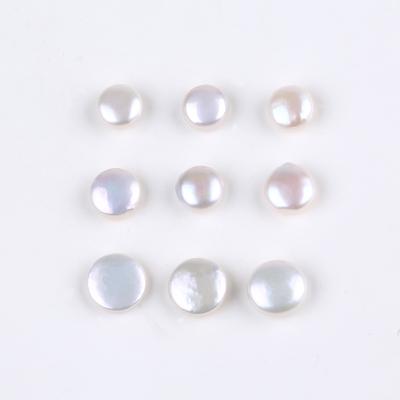 China Loose Pearl 10mm 11mm White Freshwater Pearl 12mm Coin Beads for sale