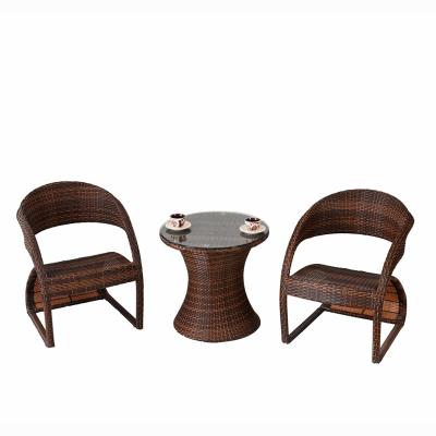 China Modern modern garden sets fashionable rattan furniture / rattan wicker chairs table and chair garden furniture for sale