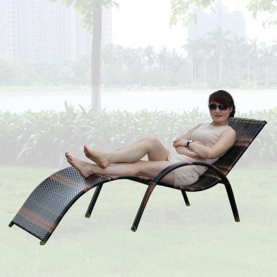 China High Quality Waterproof/Fireproof OEM Leisure Rattan Beach Chair Heat Resistant/UV Resistance, Sun Sofa Used for Villa, Yard, Pool and Beach for sale