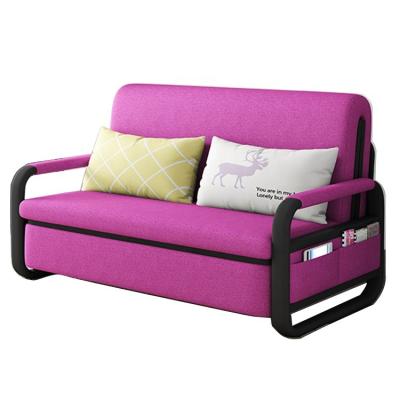 China High Quality Foldable Pull Out Sofa Bed With Armchair Three Seats Couch Sofa Cum Bed Convertible for sale