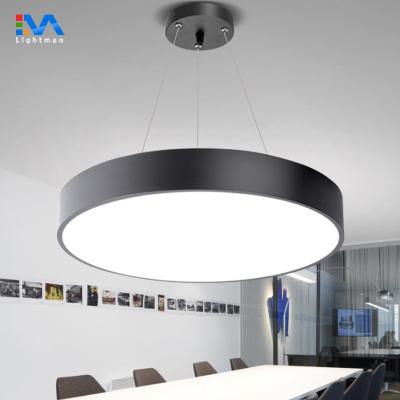 China Led Round Ceiling Light 96w 1000mm Colorful Frame Suspended Round Solid Type Led Ceiling Panel Light for sale