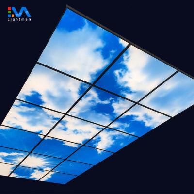 China Blue sky panel 40W blue sky image led frameless led wall light 600*600mm 6060 light panel 60x60cm for sale