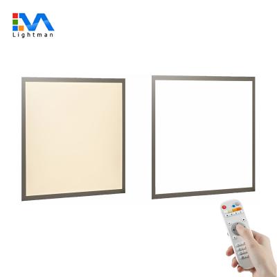 China Wifi led adjustable white panel light 60x60 595x595 wifi zigbee control led flat panel light cct 600x600 for sale